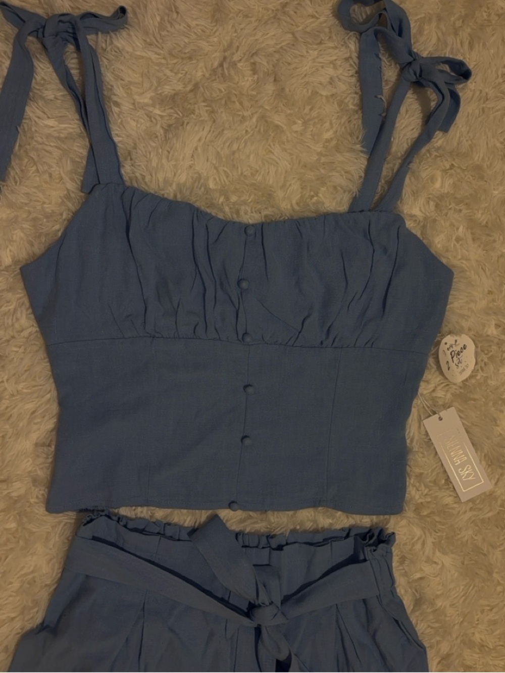 Nwt Sienna Sky Light Blue 2 piece
